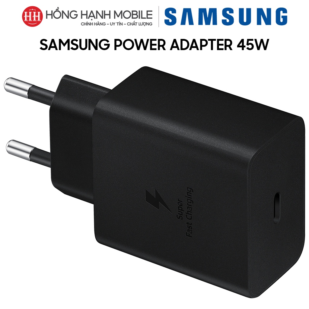 Cốc Sạc Samsung Power Adapter 45W Type C EP-T4510 - Hàng Chính Hãng