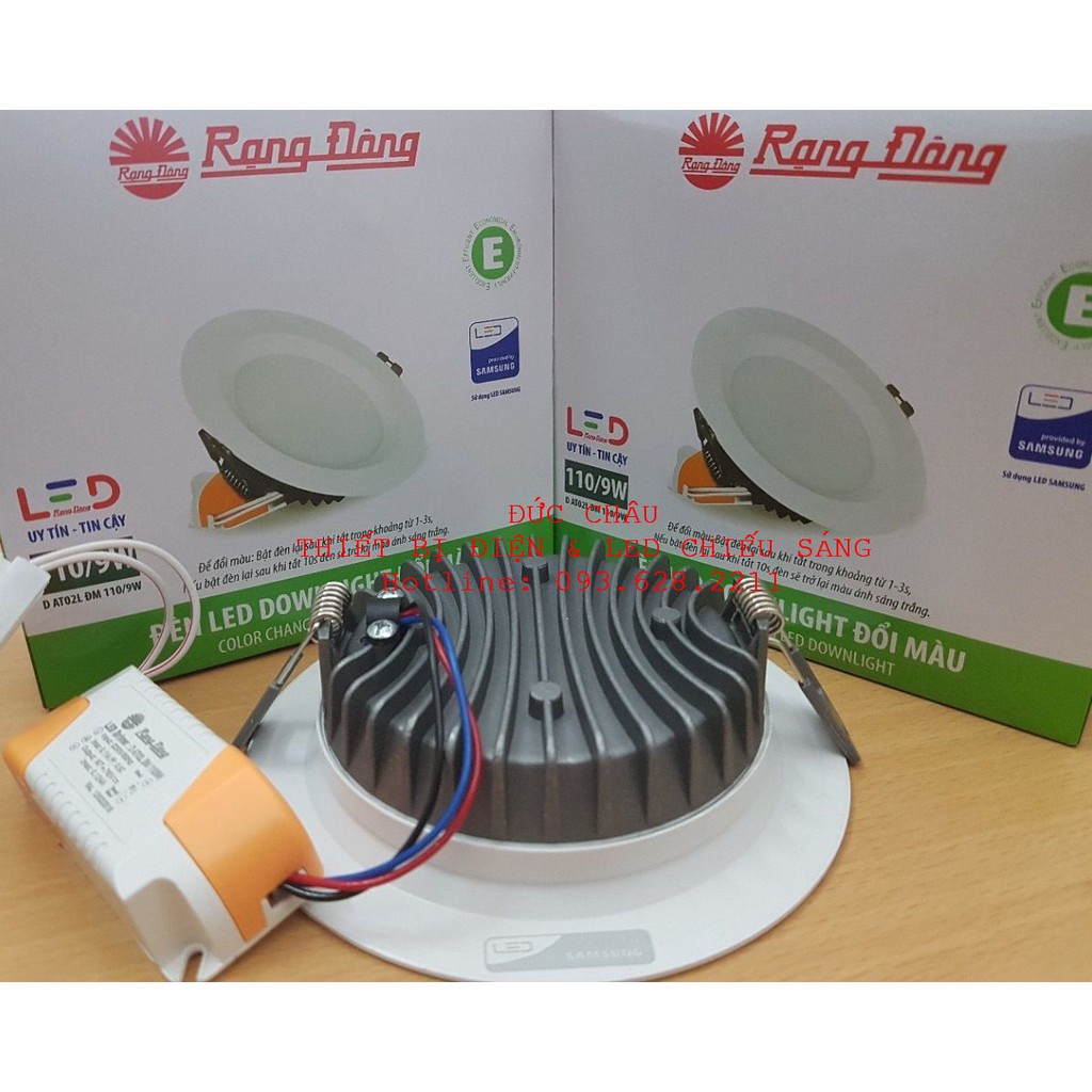 Đèn led âm trần rạng đông 5W,7w,9W,12W