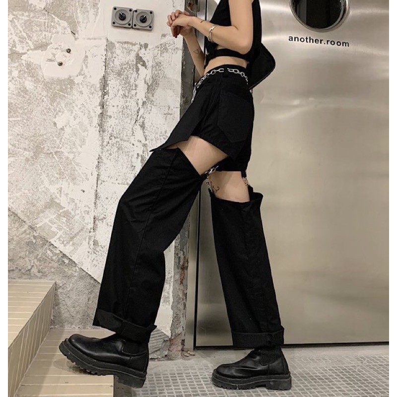 Quần ulzzang phong cách LISA BLACKPINK sexy cá tính thiết kế độc lạ 2022 | BigBuy360 - bigbuy360.vn