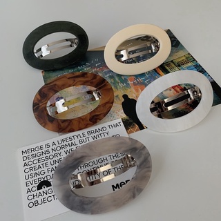 Kẹp tóc bấm dáng tròn mờ Modleaf Matte circle pin Hàn Quốc
