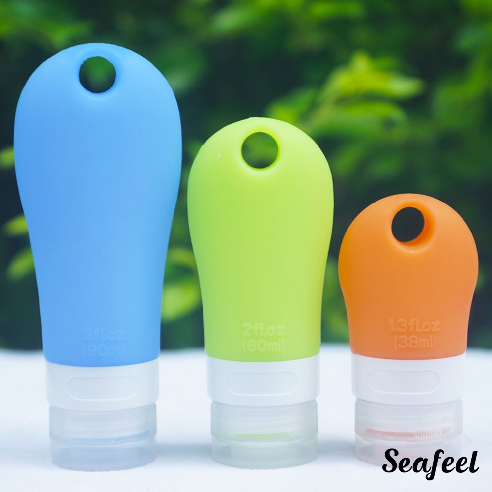 🌊 (Hàng Mới Về) Tuýp Silicone Rỗng 38 / 60 / 90ml Dùng Chiết Mỹ Phẩm Khi Đi Du Lịch