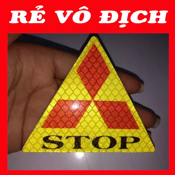 LOGO STOP PHẢN QUANG DÁN XE