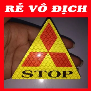 LOGO STOP PHẢN QUANG DÁN XE