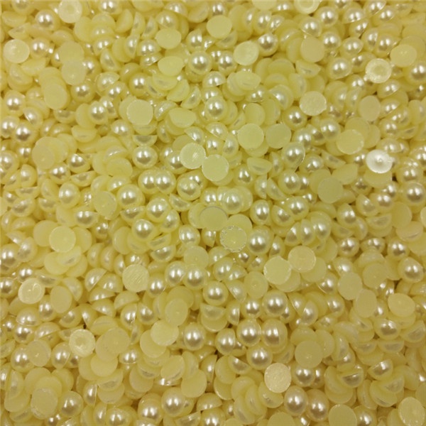 Set 100-20 Hạt Ngọc Trai Giả 6-10mm Tự Trang Trí Móng Tay Thời Trang