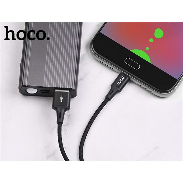 Cáp sạc nhanh 3.0A dây dù Hoco DU10 Pro 0.25m