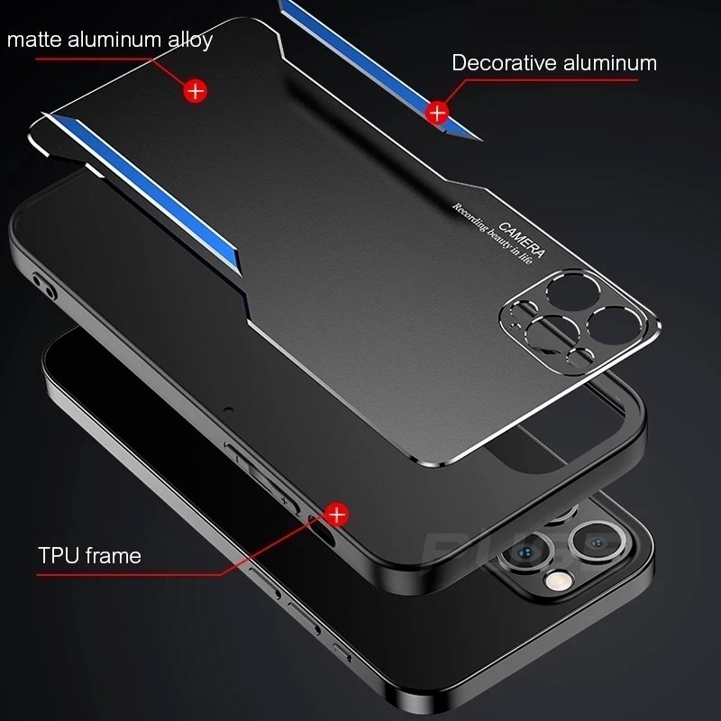 Ốp Điện Thoại Kim Loại Nhôm Nhám Chống Sốc Sang Trọng Cho redmi note 11 11s 12 pro