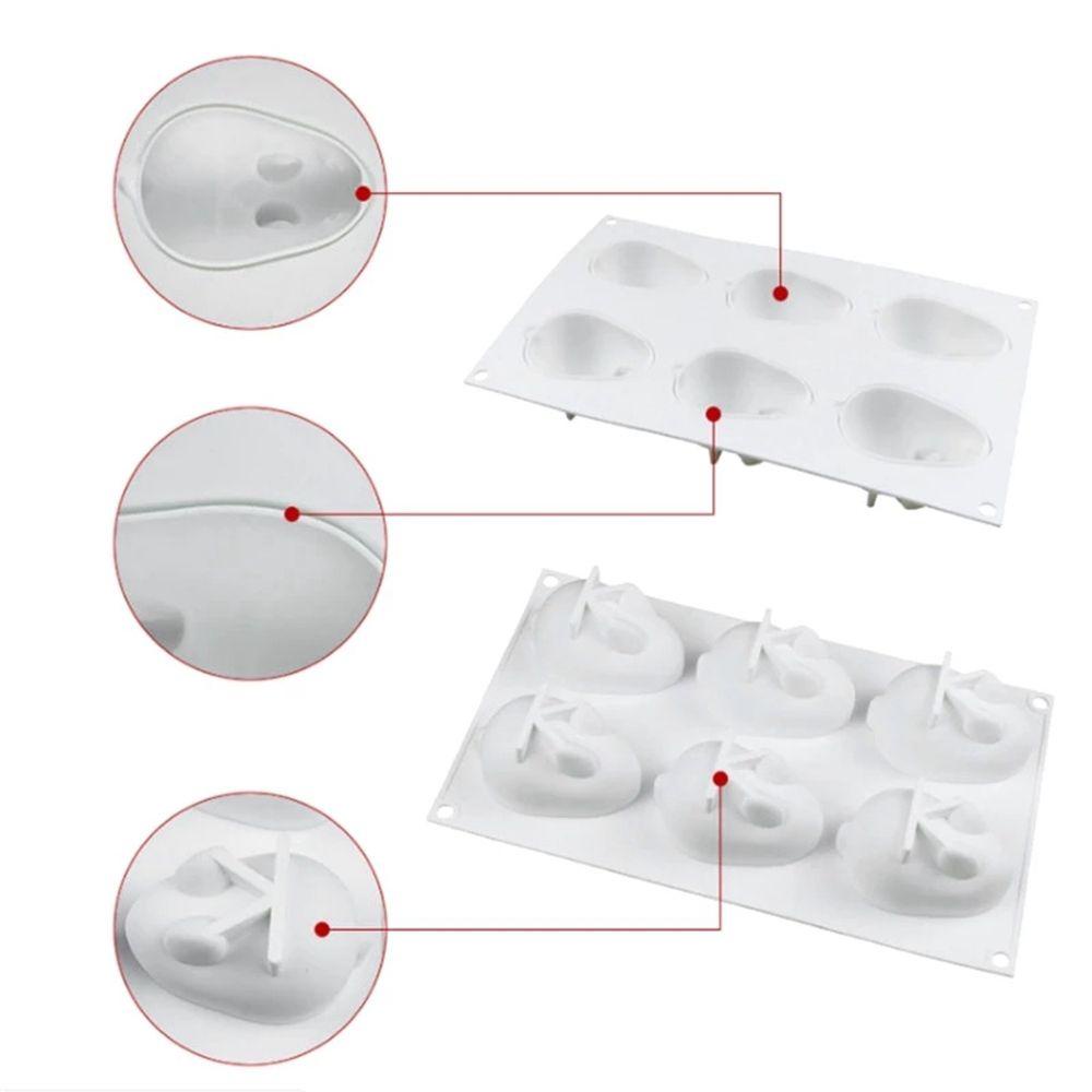 IVORY Khuôn Silicone Làm Bánh Mousse Hình Thỏ Thân Thiện Với Môi Trường Không Mùi Dễ Vệ Sinh