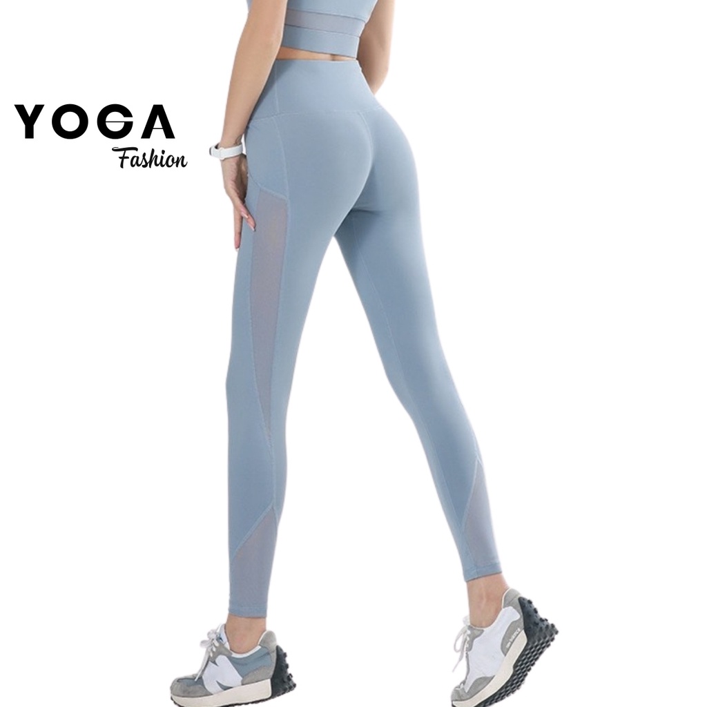 Bộ quần áo tập Gym Yoga thể thao nữ CAO CẤP quần cạp cao áo dây đúc co giãn 4 chiều YG40