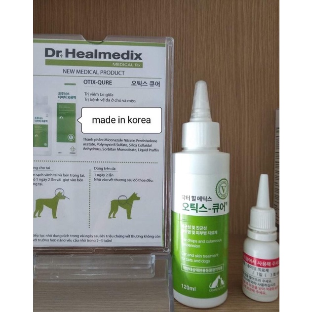 [Mã PET50K giảm Giảm 10% - Tối đa 50K đơn từ 250K] Dr.Healmedix - Treatment cho chó mèo bị viêm tai giữa và viêm da