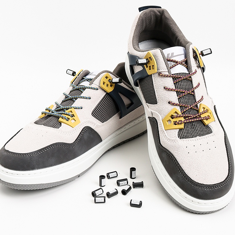 1 Cặp Dây Buộc Giày Thể Thao Không Cần Buộc Co Giãn 25 Màu