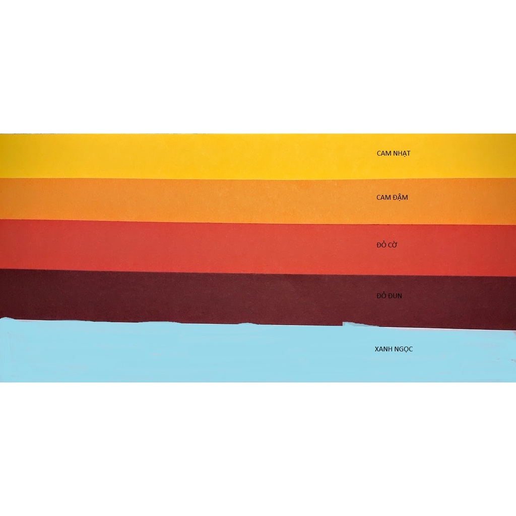 Giấy quilling 5mm, 7mm, 10mm - gam màu cam, đỏ, trắng, nâu, đen