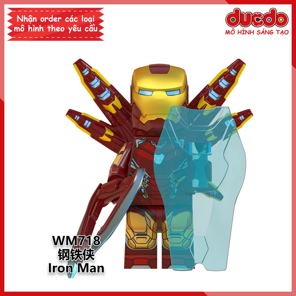 Minifigures siêu anh hùng End Game - Đồ chơi Lắp ghép Xếp hình Mô hình Mini Iron Man EndGame WM WM6063