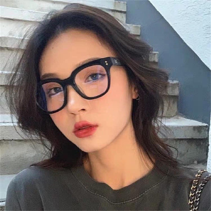 MẮT KÍNH GỌNG CHỮ V FORM VUÔNG 2 CHẤM GÓC HOT TREND CỰC ĐẸP | BigBuy360 - bigbuy360.vn