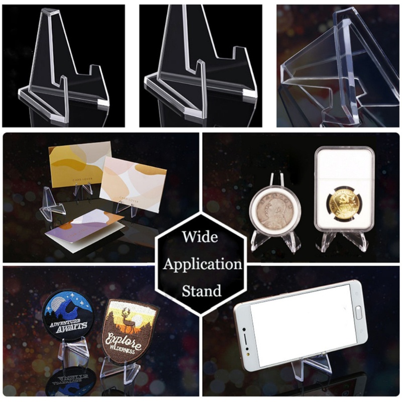 Aoto Set 5 Giá Đỡ Trưng Bày Tiền Xu Bằng Acrylic Mini