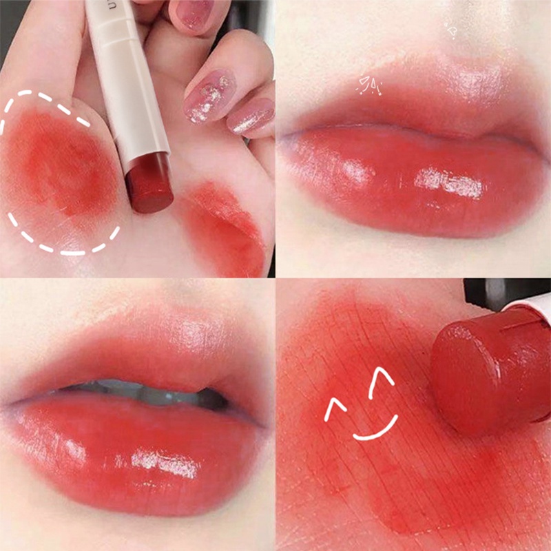 Son Dưỡng Môi Đào Dễ Thương Thay Đổi Màu Sắc Chống Nước Dưỡng Ẩm Chống Nứt Nẻ Lâu Trôi