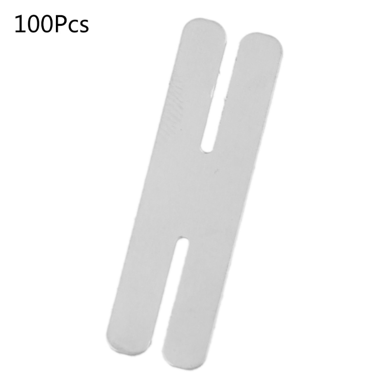 Set 100 Dây Thép Mạ Niken Hình Chữ H Kích Thước 0.15x8x28 mm Chuyên Dụng Cho Thợ Hàn