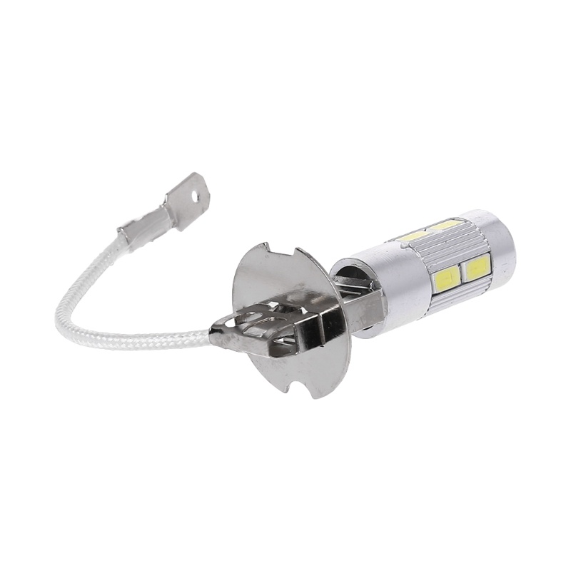 Bóng Đèn LED H3 10 Bóng 5630 SMD Ánh Sáng Trắng Chống Sương Mù Cho Đuôi Xe Hơi