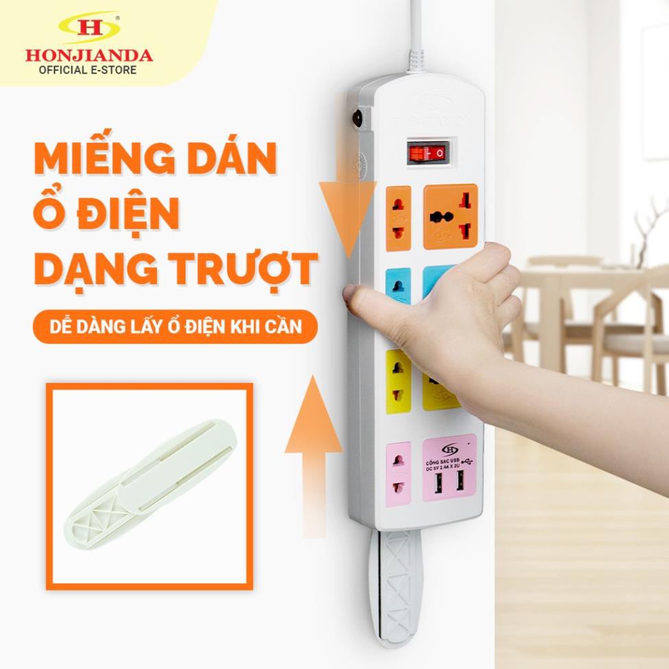 Miếng dán ổ cắm điện treo tường dạng trượt tiện dụng - Miếng dán treo tường Modem Wifi