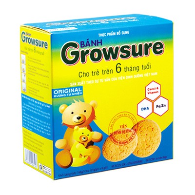Bánh Growsure vị đậu xanh 168g