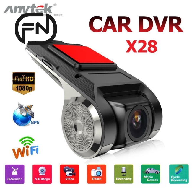 Camera hành trình X28 DVR WiFi ADAS HD 1080P -IP kèm phụ kiện cho ô tô