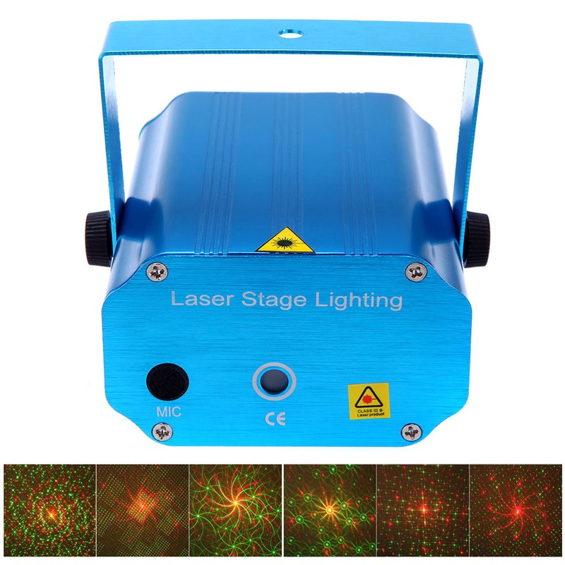 Đèn Laser Mini 110-240v Tạo Hiệu Ứng Ánh Sáng Cho Sân Khấu Kèm Giá Đỡ Ba Chân