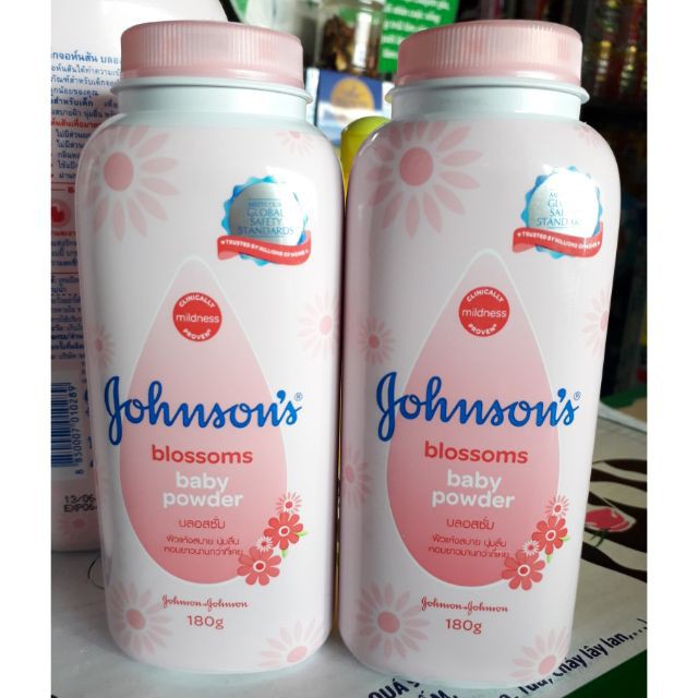 {Combo 2 chai } Phấn thơm Johnson's Baby Powder Blossom chai 180g ( mẫu mới)