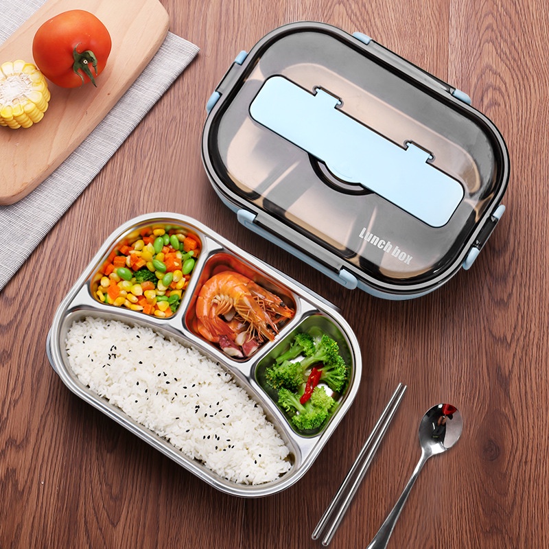 Hộp cơm Bằng Thép Không Gỉ 304 Có Thể Dùng Trong Lò Vi Sóng