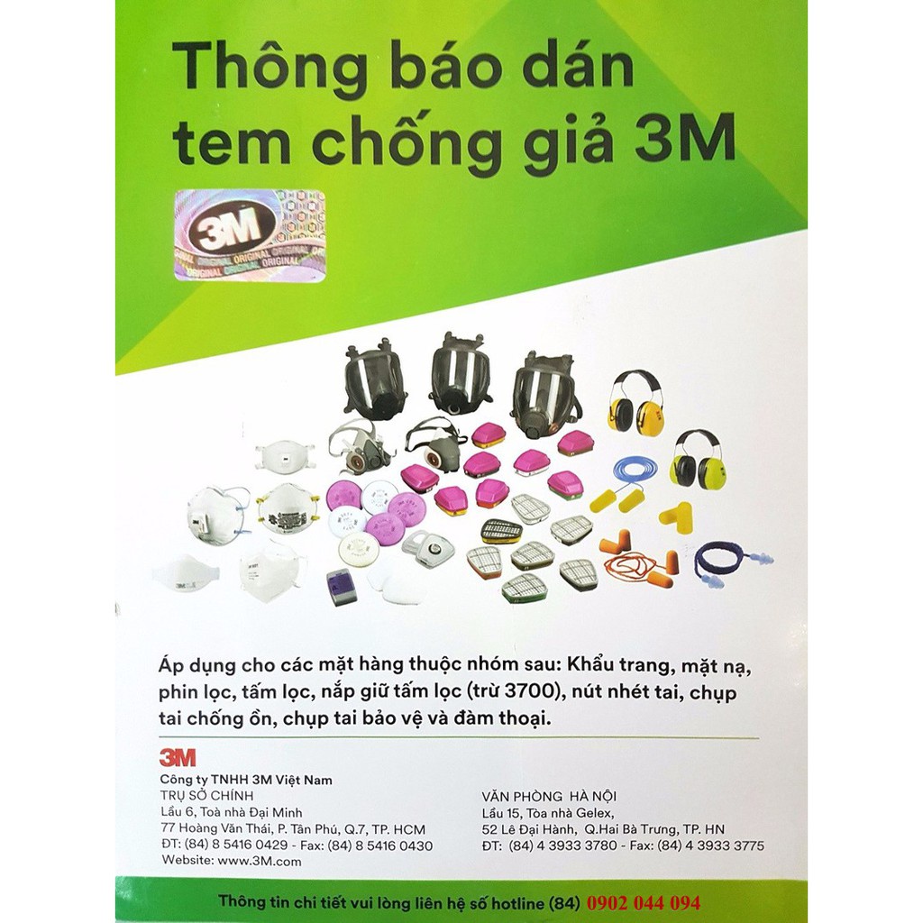 Bộ mặt nạ phòng độc 3M 3200-3301K-7711-385 (4 món) - chống bụi, hơi hữu cơ, dùng phun sơn - chính hãng - xsafe