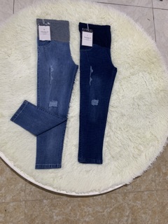 Quần jean bầu dang baggy