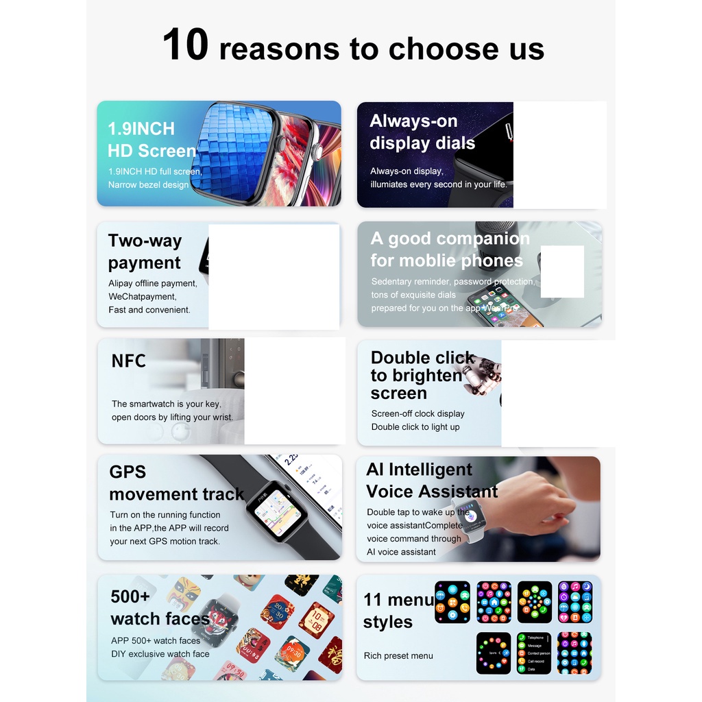 Đồng Hồ Thông Minh Dtno.1 7 GPS IP68 Bluetooth 1.9 inch TFT 380mAh Và Phụ Kiện