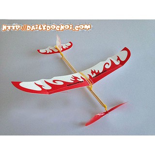 [] Máy bay xốp bằng dây chun 1 tầng cánh tự lắp đơn giản