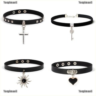 Choker chất liệu da PU cá tính cho nữ