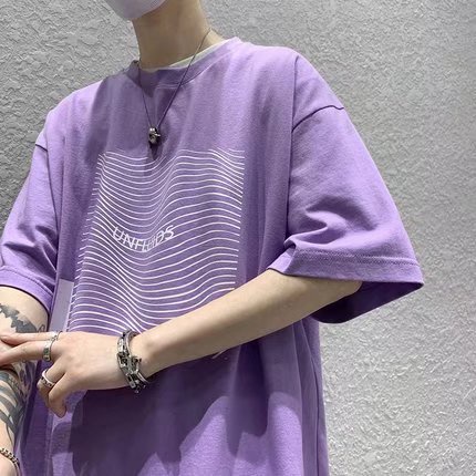 Áo Thun Tay Ngắn Dáng Rộng In Chữ Thời Trang Mùa Hè Cho Nam Và Nữ Size M-5XL