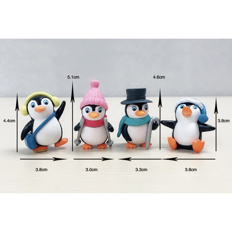 Mô Hình Tiểu Cảnh Trang Trí Taplo Ô Tô Bàn Học Hình Chim Cánh Cụt Cực Xinh - Phụ Kiện Decor Xe Hơi Hitechlife