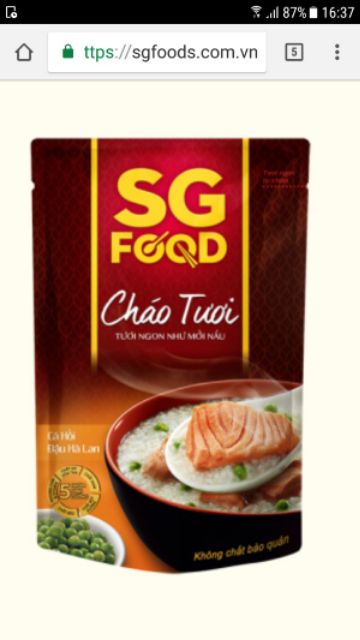 10 gói cháo cho bé từ 12 tháng SG FOOD
