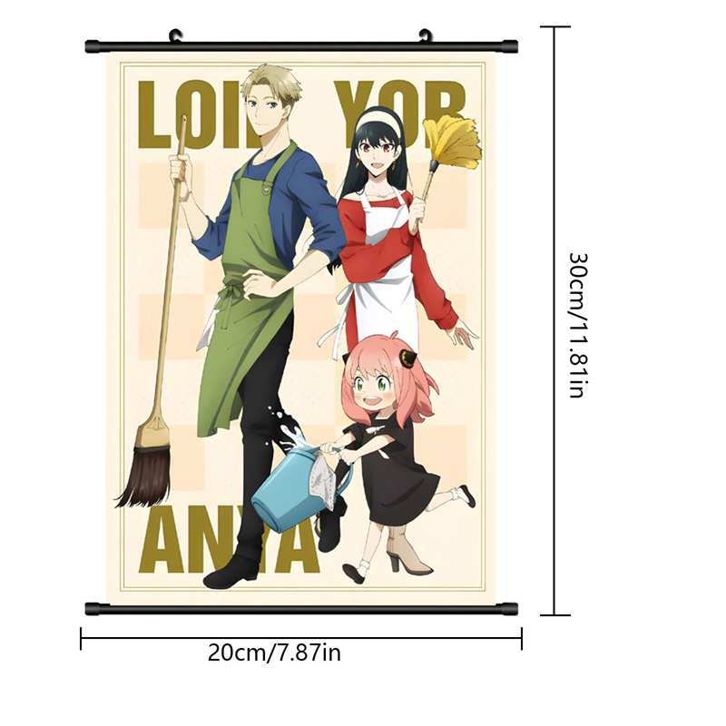 Poster Dán Tường Trang Trí In Hình Nhân Vật Anime Spy X Family Phong Cách Vintage