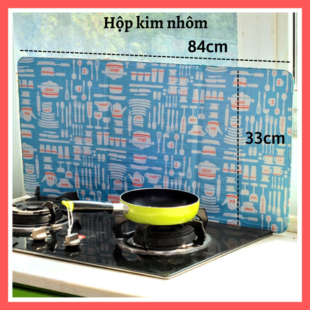 Tấm chắn dầu mỡ tiện lợi , miếng chắn kim loại gấp gọn nhà bếp