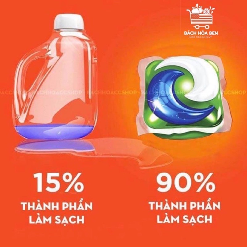 Thùng viên giặt TIDE OXI 4in1 - 104 viên Mỹ