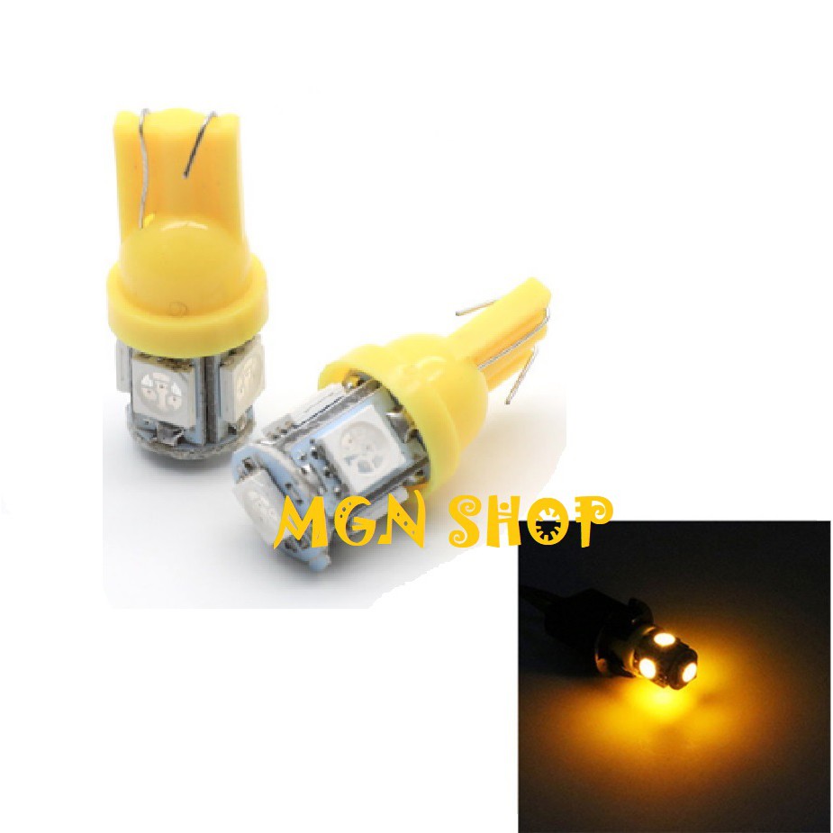 LED [T10] [5 Chip Led SMD] [7 màu] [01 bóng] dành cho ô tô xe máy