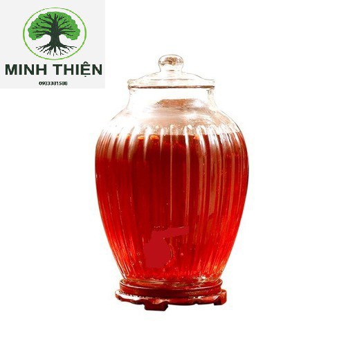 Bình Ngâm Rươu Sâm Thủy Tinh 217 10 Lít