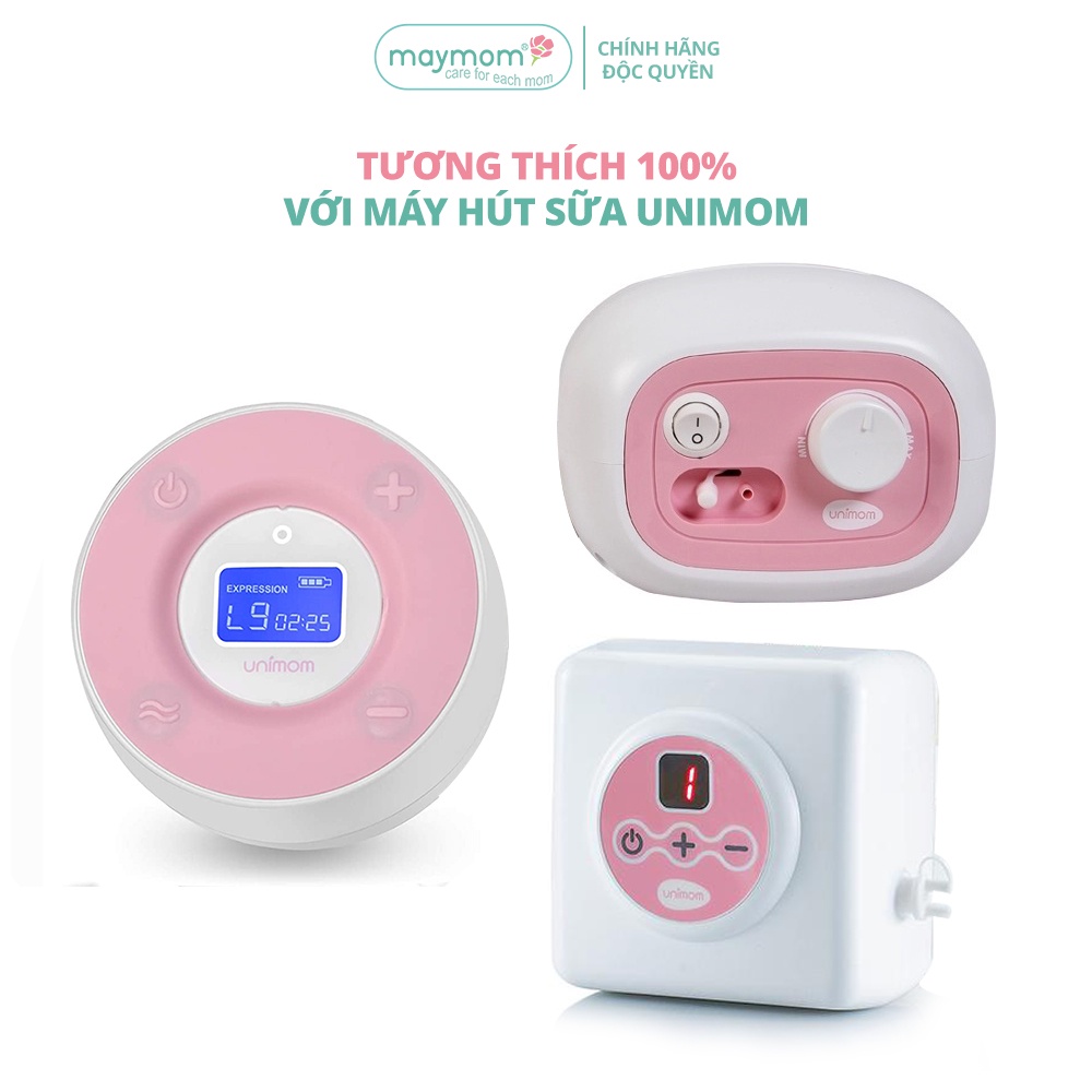 Bộ Phụ Kiện Máy Hút Sữa Unimom Thương Hiệu Maymom, Phễu Hút Sữa Size Từ 10-32mm