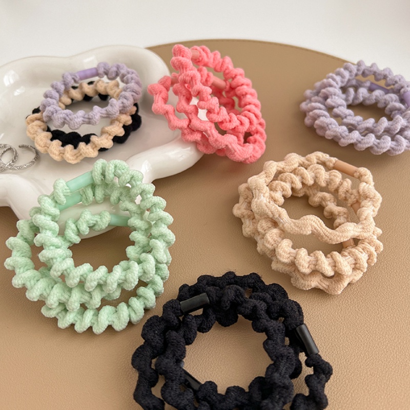 Set 3 Dây Buộc Tóc Cao Su Co Giãn Siêu Bền