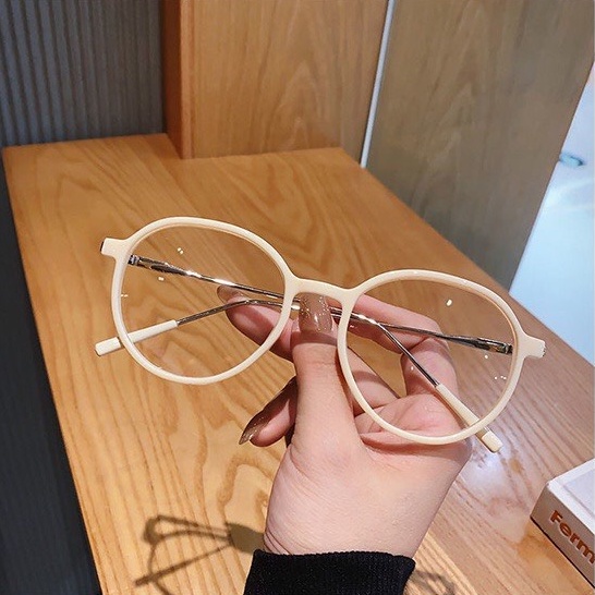 Kính cận kiểu dáng basic thời trang phong cách Hàn Quốc mắt kính không độ chống tia UV EMOJI 075