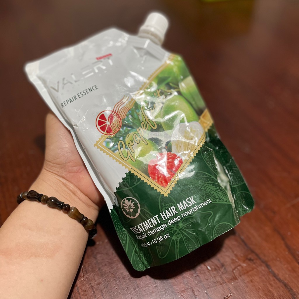 Hấp dầu bưởi collagen Grapefuit Valert cho tóc khô hư tổn 500ml