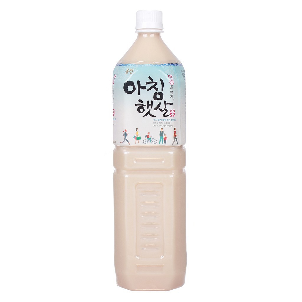 Nước sữa gạo lứt rang nhập khẩu Hàn Quốc Woogjin Morning Rice 1500ml thơm ngon bổ dưỡng, hỗ trợ giảm cân, làm đẹp da