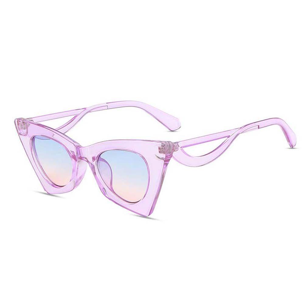 Kính Mát Gọng Mắt Mèo Chống Tia UV Họa Tiết Da Báo Thời Trang Cho Nữ