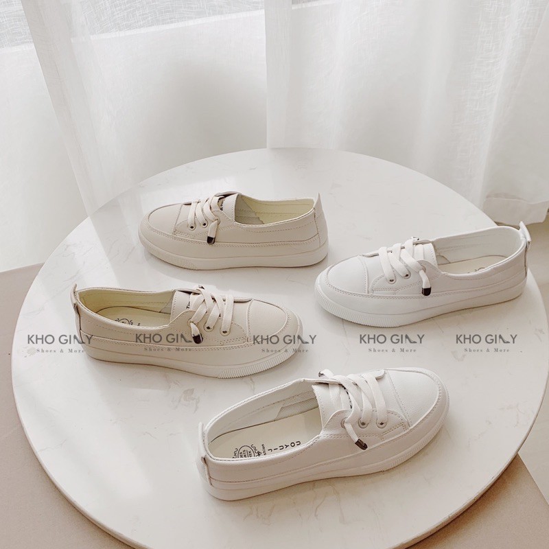 [Mã FAGREEN245 giảm 10% tối đa 30k đơn từ 99k] Giày Thể thao ngắn dây nút G059 | BigBuy360 - bigbuy360.vn