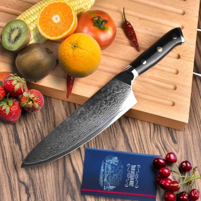 DAO - DAO BẾP NHẬT BẢN THÁI LÁT UTILITY THÉP DAMASCUS MÃ BDT123 nt