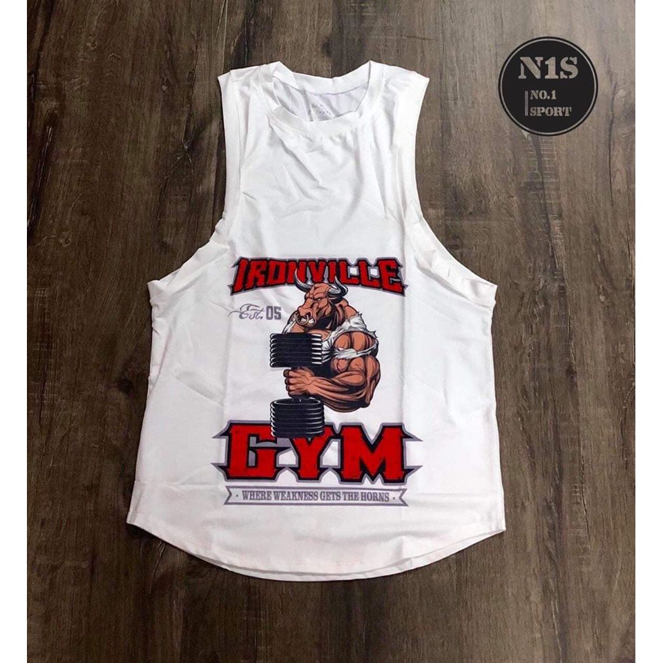 Tanktop IRONVILLE IN 3D - Áo Ba Lỗ Tập Gym
