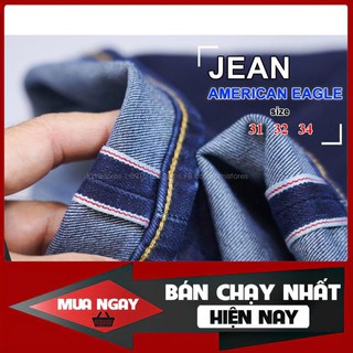 [Bán Sỉ]- Quần Jeans American Eagle ống đứng, dáng suông, co giãn nhẹ. Hàng xịn Made in Cambodia
